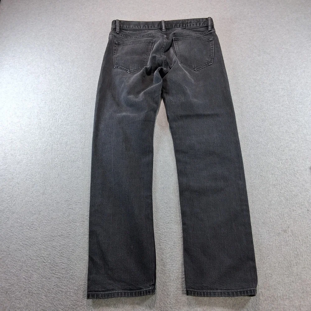 Banana Republic Straight Jeans Mens 32x32 Black Denim Stretch 303840-00